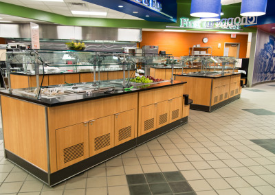 Washington High School Cafeteria Food Stations