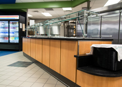 Washington High School Cafeteria Counter and Trays