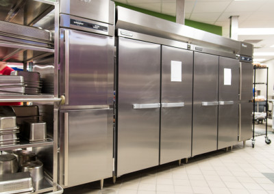 Washington High School Cafeteria Commercial Kitchen Stainless Steel Refrigerators