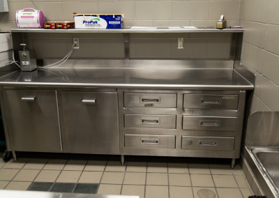 Washington High School Cafeteria Commercial Kitchen Prep Counter