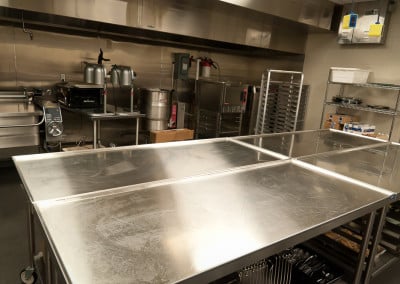 Kirkwood Culinary School Stainless Steel Counter