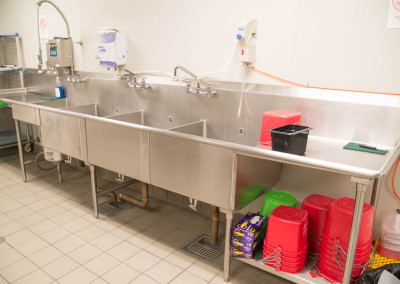 ISU Friley Hall Triple Basin Dishwashing Sink