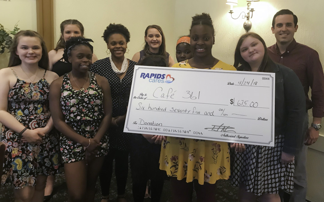 The 2018 RapidsCares Eastern Iowa Donation Goes to…Café 361!
