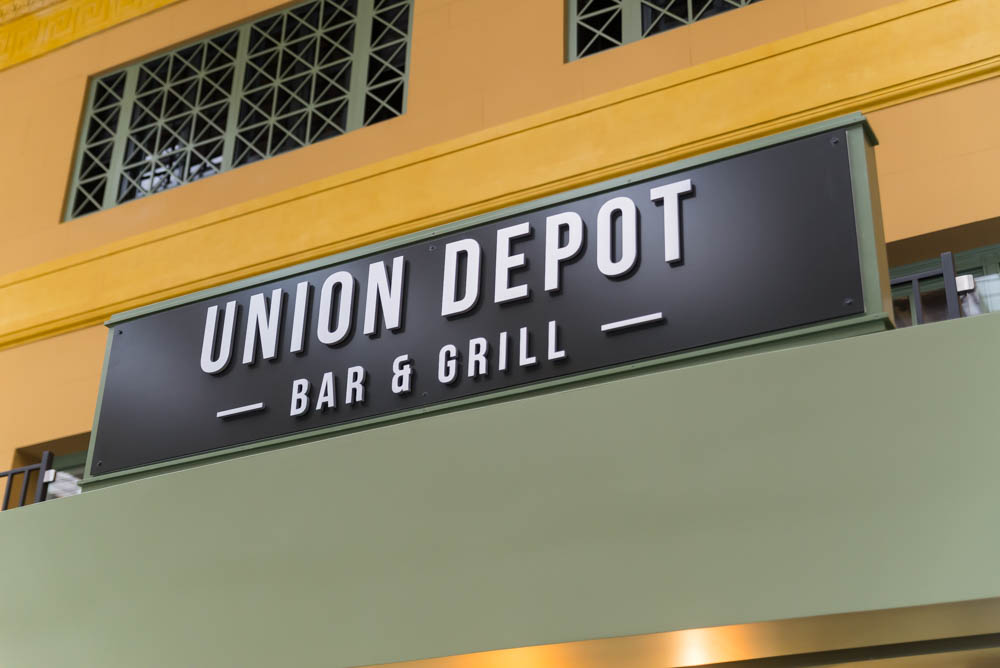 Union Depot Bar & Grill Sign