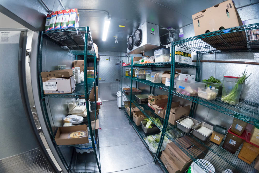 Union Depot Walk-In Cooler Food Shelves