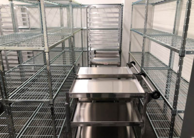 Bondurant School Metal Cart Food Storage