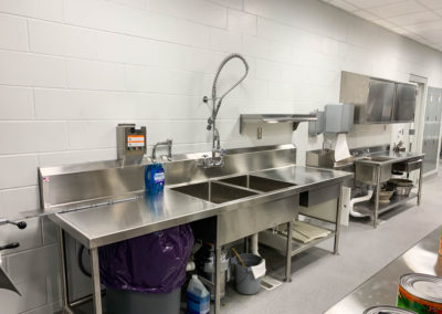 Maple Grove Elementary School Double Basin Free Standing Stainless Steel Utility Sink