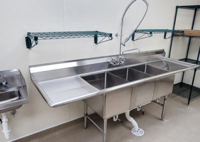 Senior Living Kitchen Triple Basin Sink