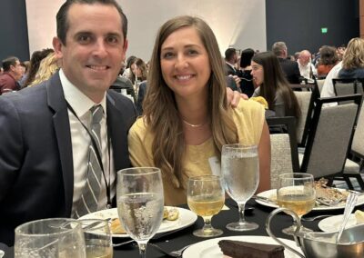 Eric Schmitt and his wife at celebration of recognition by the CBJ as a 40 Under 40 recipient for 2024!