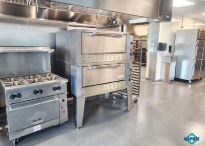 Commercial kitchen and student-run restaurant at Olathe Innovation Center