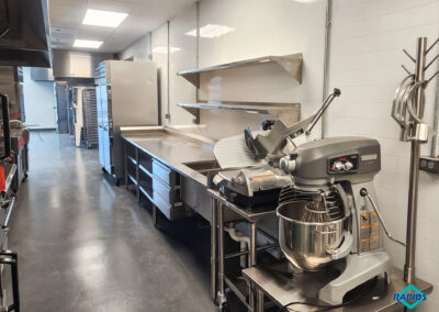 Commercial kitchen and student-run restaurant at Olathe Innovation Center
