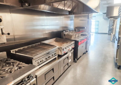 Commercial kitchen and student-run restaurant at Olathe Innovation Center