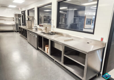 Commercial kitchen and student-run restaurant at Olathe Innovation Center