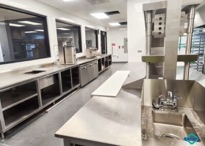 Commercial kitchen and student-run restaurant at Olathe Innovation Center