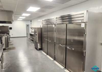 Commercial kitchen and student-run restaurant at Olathe Innovation Center