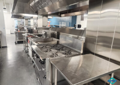Commercial kitchen and student-run restaurant at Olathe Innovation Center