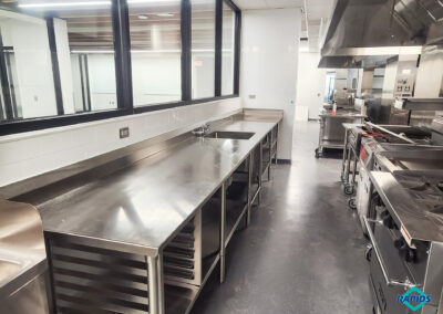 Commercial kitchen and student-run restaurant at Olathe Innovation Center