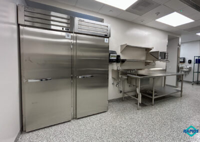 St. Joan of Arc project - Cookline Area: True Roll-Through Heated Cabinet & Refrigerator