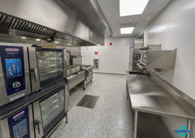 St. Joan of Arc project - Cookline Area: Rational iCombi Pro Ovens, iVario, Range, Prep Table, Microwave