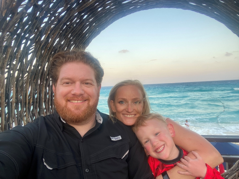 Brian Biddle with family