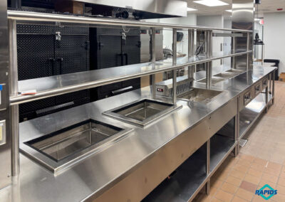 Kitchen Area - Hot Food Well Tables, Overhead Food Warmer