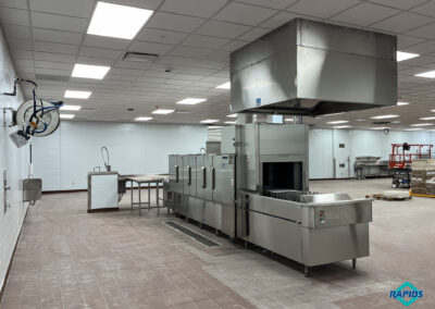 Clarinda Correctional Facility dish machine with exhaust hood
