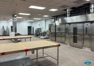 Clarinda Correctional Facility worktable with kitchen equipment