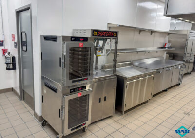 MidAmerican RecPlex holding cabinets and prep equipment