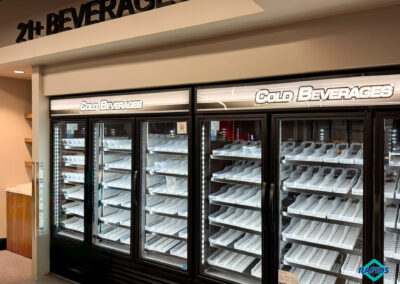 MidAmerican RecPlex beverage cooler display