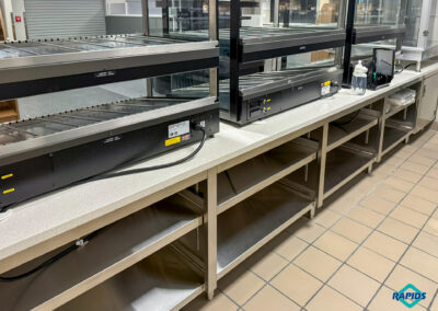 MidAmerican RecPlex heated display merchandisers