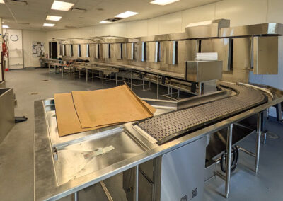 University of Northern Iowa dining hall dish conveyor